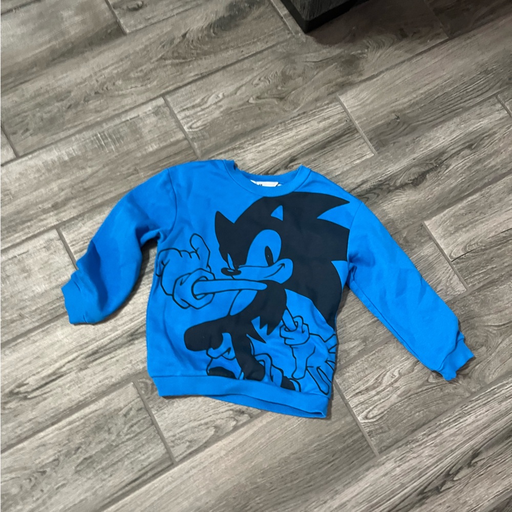 Kids H&M Sonic the Hedgehog sweatshirt